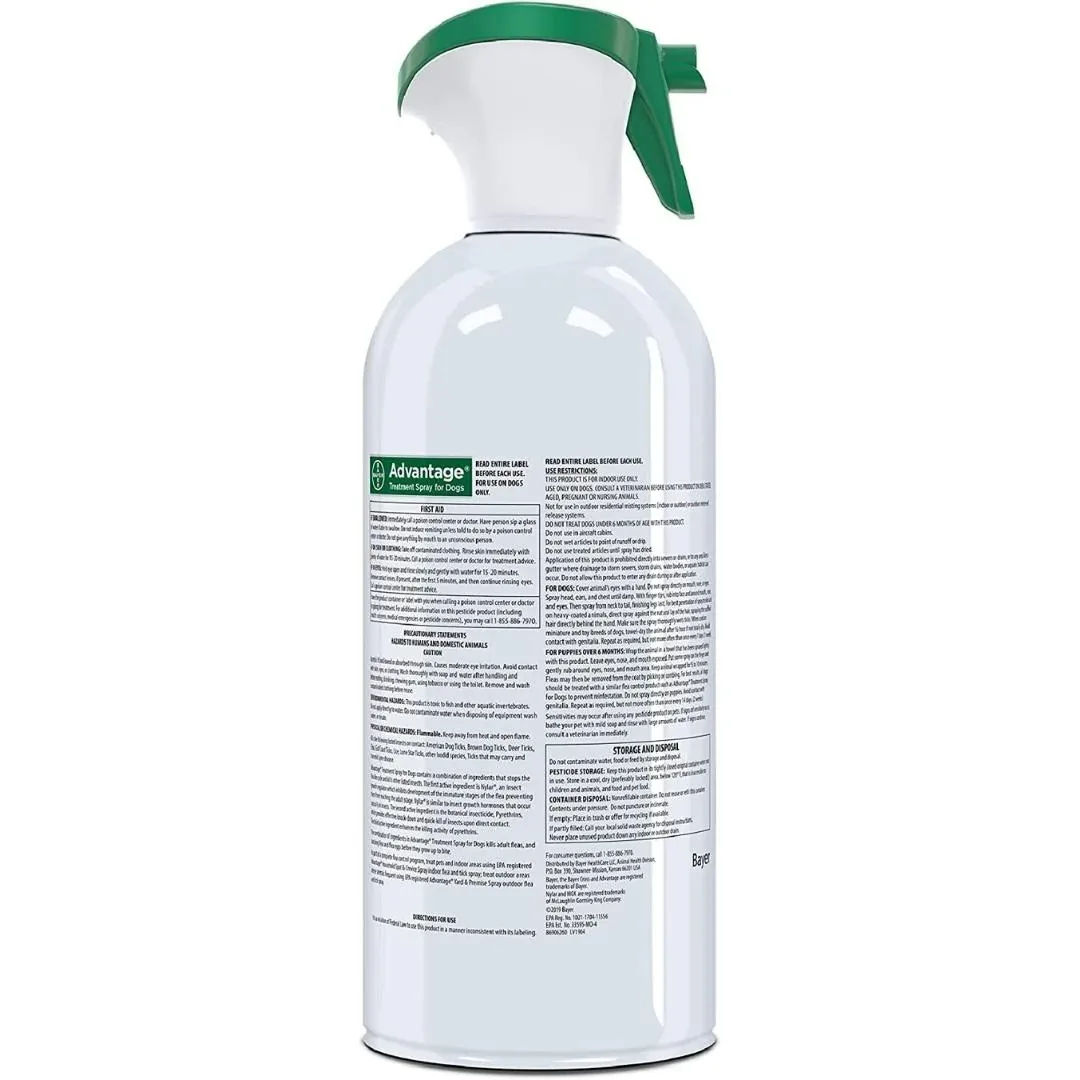 Advantage Flea & Tick Treatment Dog Spray 8oz - Image 2