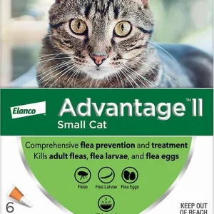 Advantage II Cat Small Orange 6-Pack