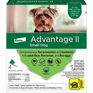 Advantage II Flea Protection Small Dog 3-10lbs 4pk
