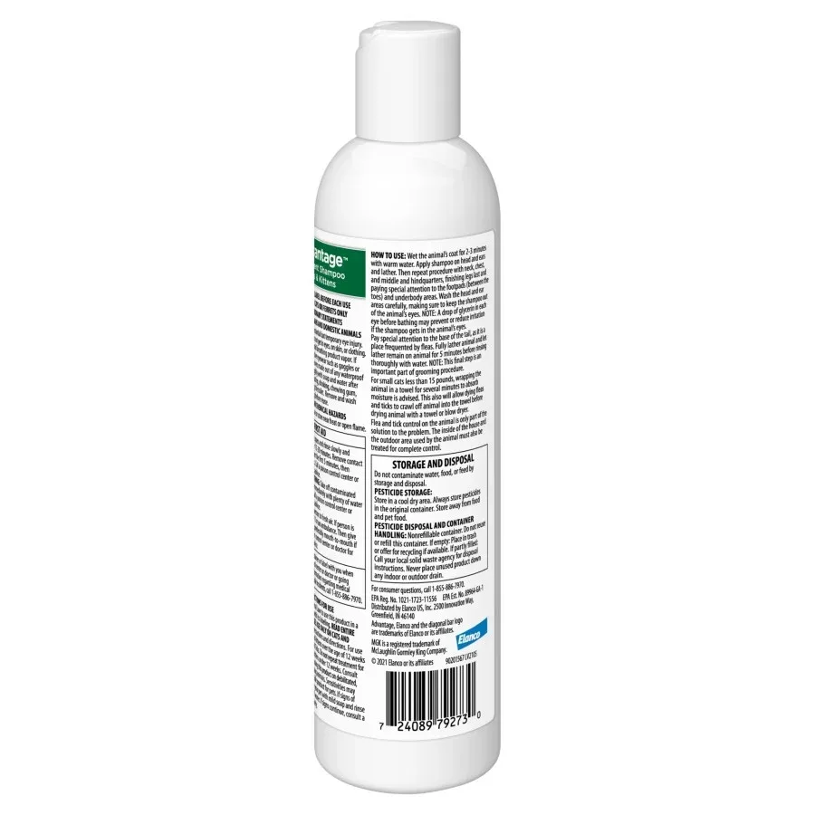 Advantage Treatment Shampoo for Cats - Fast-Acting Flea and Tick Relief for Your Feline Friends - Image 2