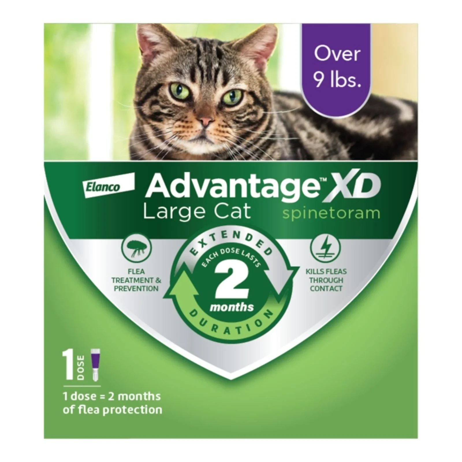 Advantage XD Flea Protection 2-Month Topical Large Cat over 9lbs