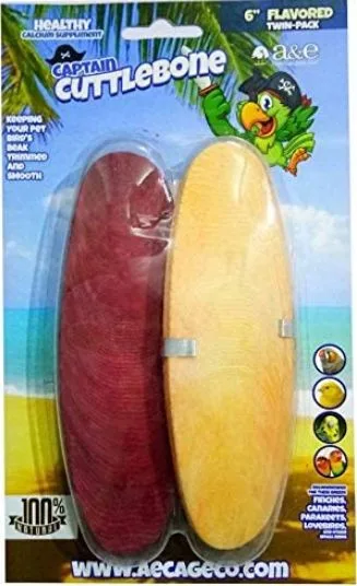 AE Cage Company Captain Cuttlebone Flavored Cuttlebone 6 Inch Long