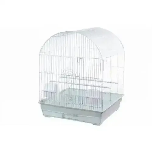 AE Cage Company Dome Top Bird Cage 18"x18"x22" White
