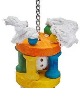 AE Cage Company Happy Beaks Ball in Solitude Assorted Bird Toy