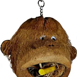 AE Cage Company Happy Beaks Coco Monkey Head for Birds
