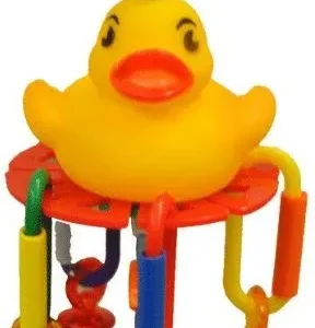 AE Cage Company Happy Beaks Lucky Rubber Ducky Bird toy