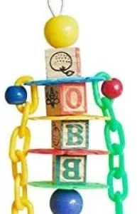 AE Cage Company Happy Beaks Petite Learning Blocks Assorted Bird Toy