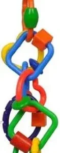 AE Cage Company Happy Beaks Plastic Rings and Blocks Bird Toy