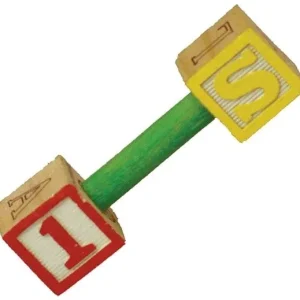 AE Cage Company Happy Beaks Pumping Letters Foot Toy for Birds