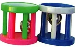 A&E Cage Company Happy Beaks Small Barrel Foot Toy