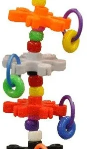 AE Cage Company Happy Beaks Tiny Rings and Stars Bird Toy