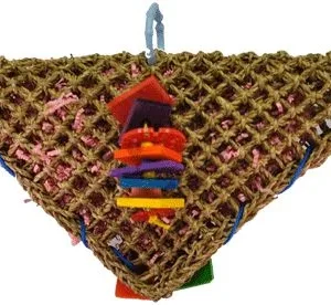 AE Cage Company Happy Beaks Triangle Vine Mat for Birds Large