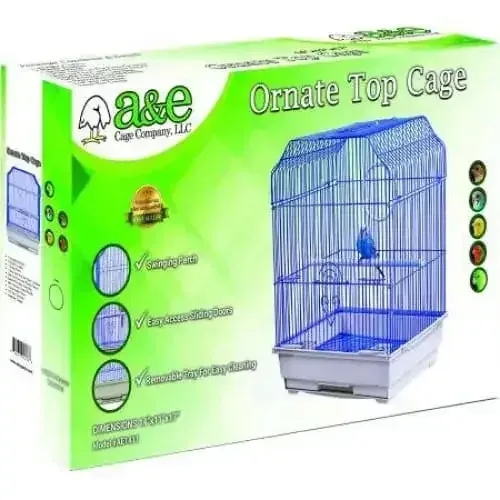AE Cage Company Ornate Top Bird Cage 14"x11"x17"