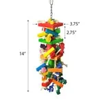 A&E Happy Beaks The Cluster Blocks Bird Toy Medium - Image 2