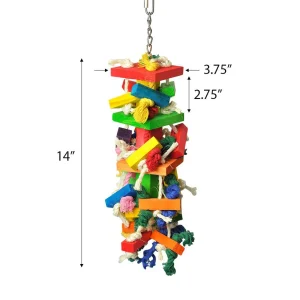 A&E Happy Beaks The Cluster Blocks Bird Toy Medium
