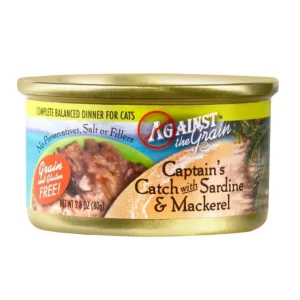Against the Grain Captain's Catch Sardine & Mackerel Dinner Wet Cat Food 2.8 oz. 24 ct