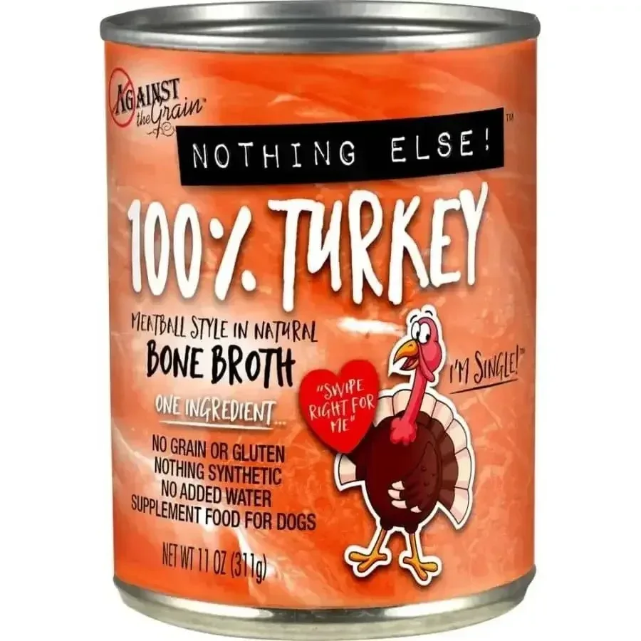 Against the Grain Nothing Else 100% One Ingredient Adult Wet Dog Food Turkey