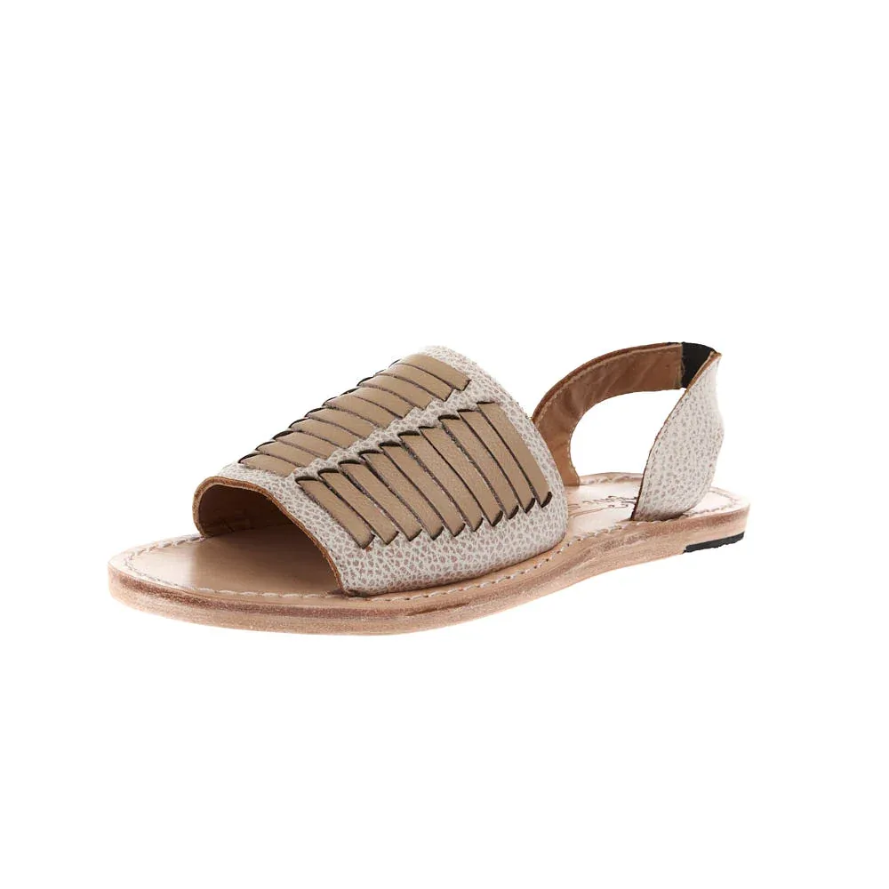 Agavesky Women's Nova Cream Leather Sandal