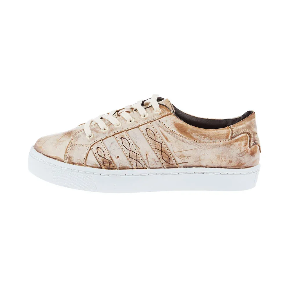 Agavesky Womens Sheridan Old Wax Camel Tennis Shoe - Image 2