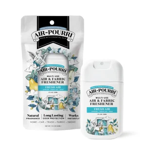 Air-Pourri Multi-Use Air & Fabric Freshener W/ Plant Derived Formula, Jasmine & Pear Scent- 1 Oz