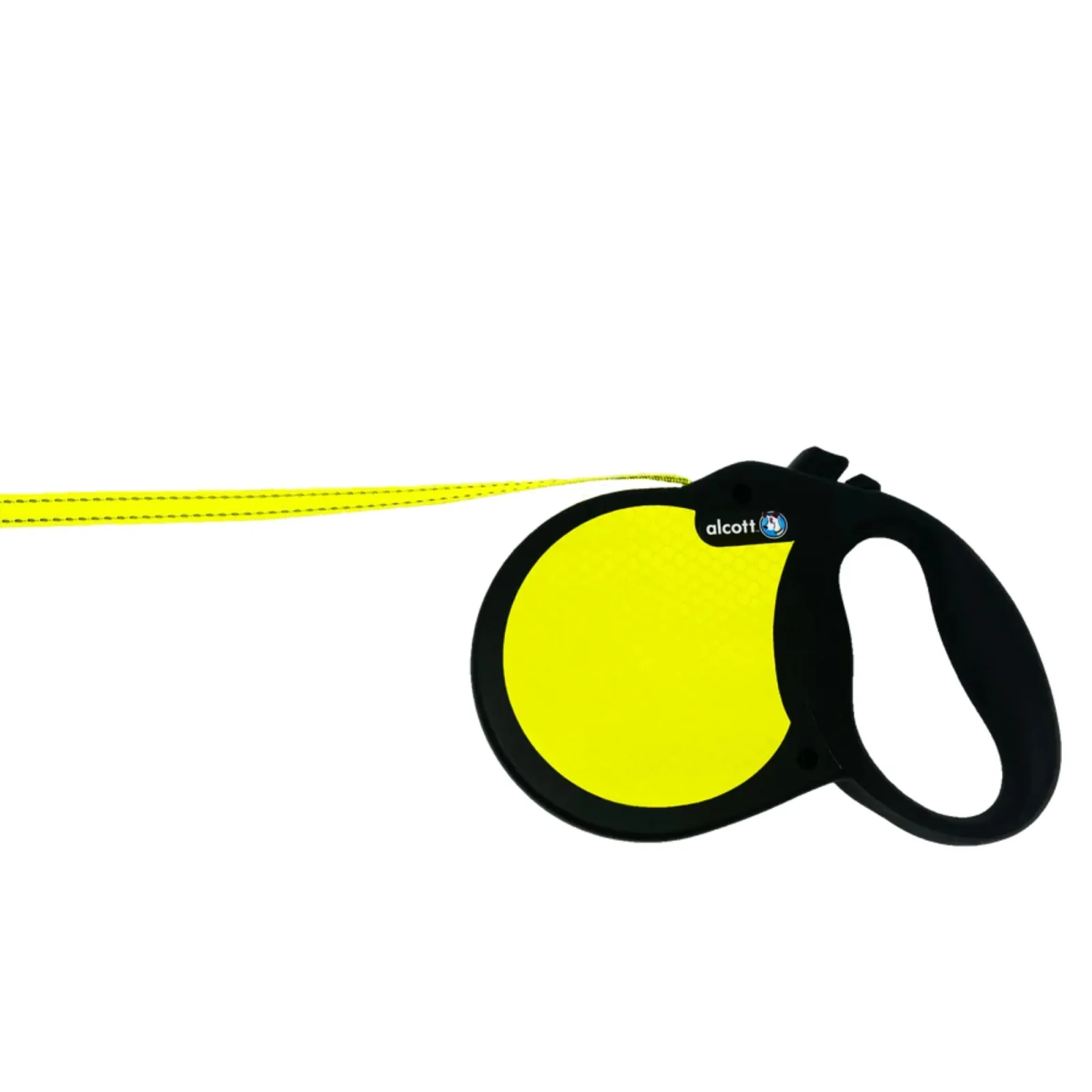 Alcott Visibility Retractable Belt Leash Neon Yellow Medium-16Ft - Image 2