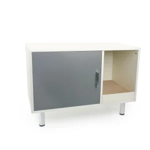 All For Paws Enclosed Furniture Style Cat Litter Box W/ Built-In litter Trapping Step