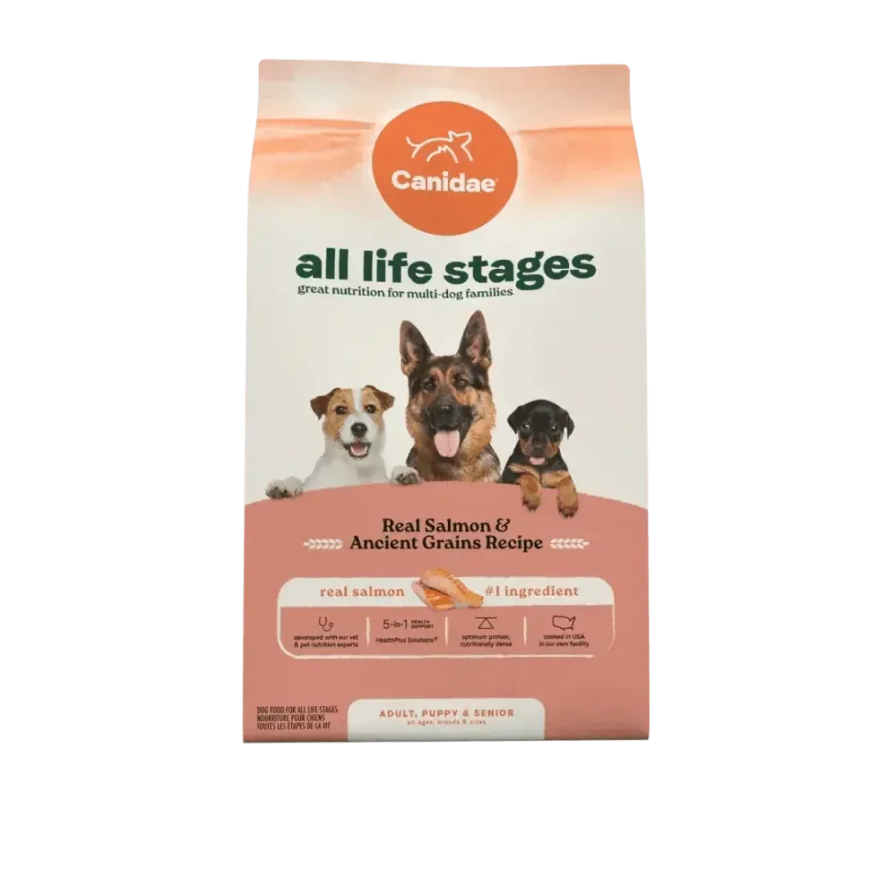 All Life Stages Dry Dog Food, Real Salmon & Ancient Grains Recipe