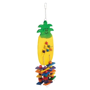 All Living Things® Pineapple Bird Toy - Chew Toy for Large Pet Birds