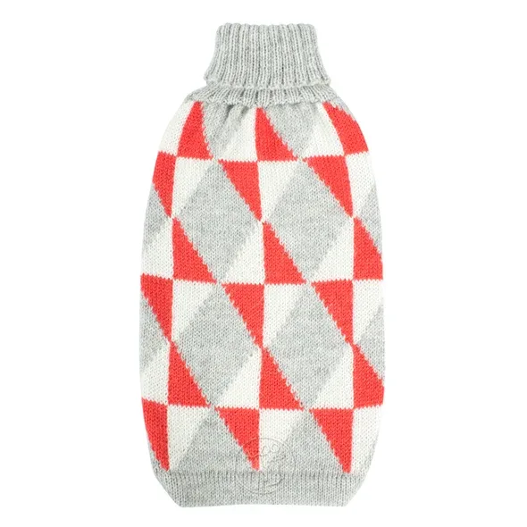 ALQO WASI | Coral Argyle Sweater - Image 2
