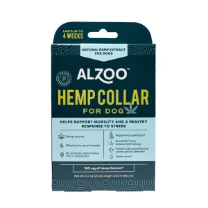 Alzoo Plant-Based Hemp Premium Collar For Dogs 23.6In.