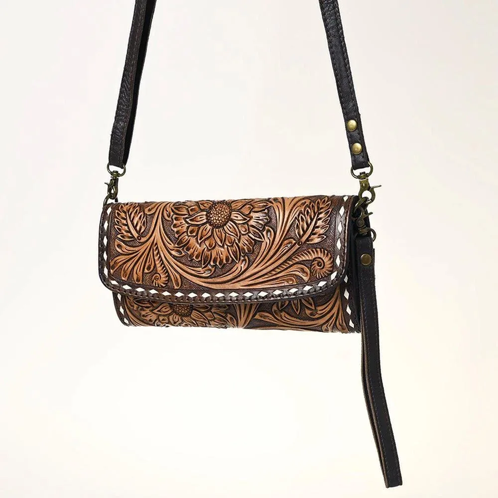 American Darling Floral Tooled Crossbody - Image 2
