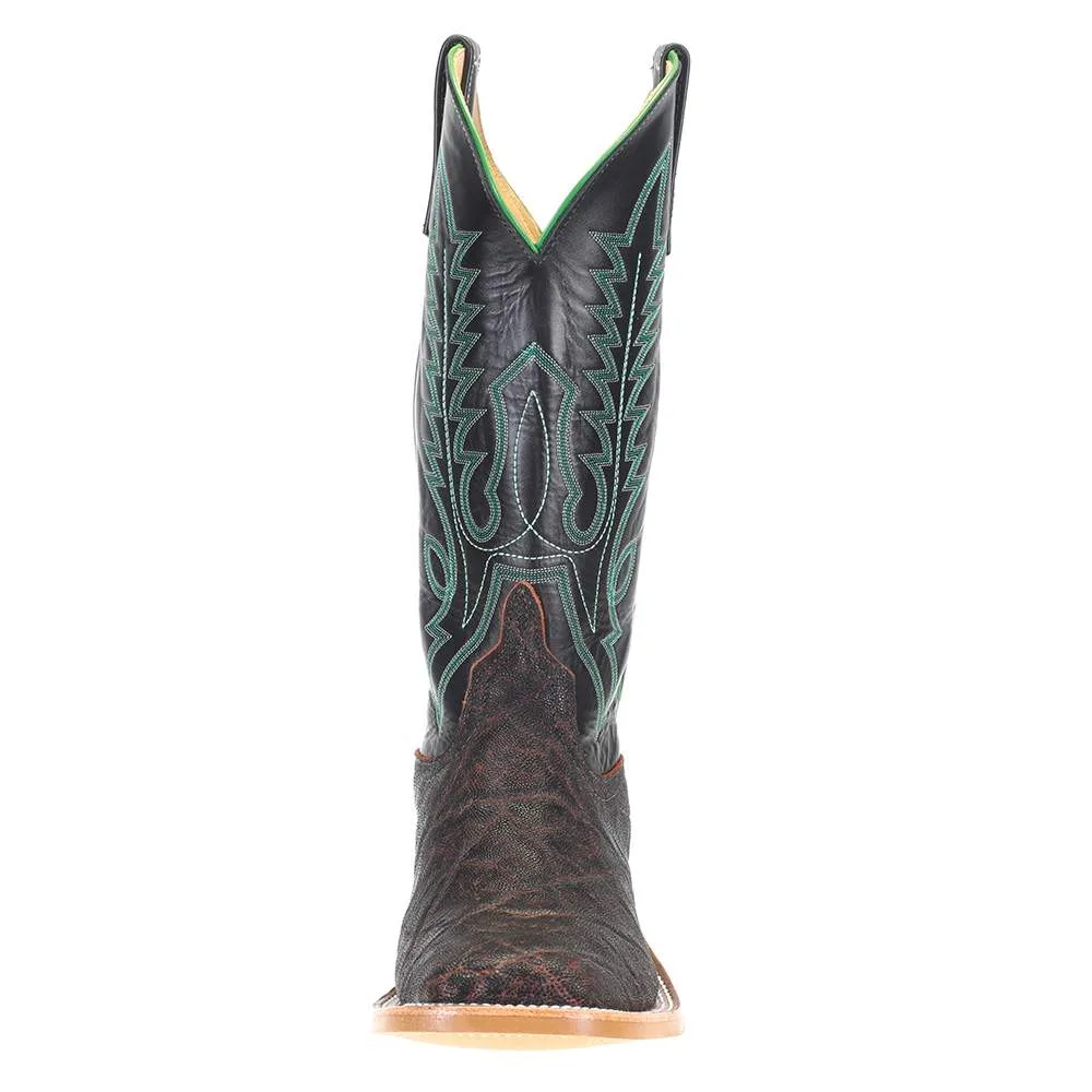 Anderson Bean Men's Bark Vintage Elephant 13in. Black Glove Top Square Toe Boots - Image 2