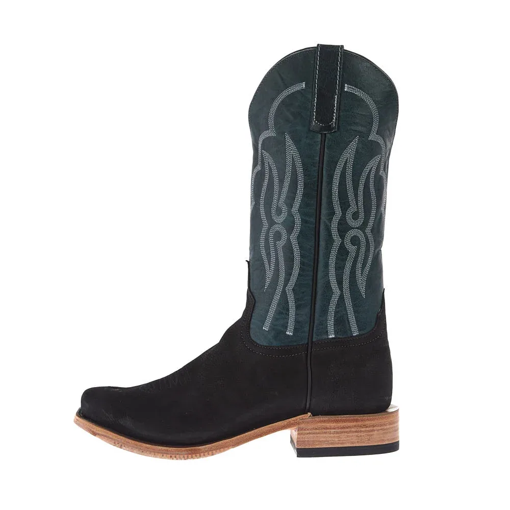 Anderson Bean Men's Ride Ready Lite Black Suave Goat Vamp 13in Teal Fainting Goat Top - Image 2