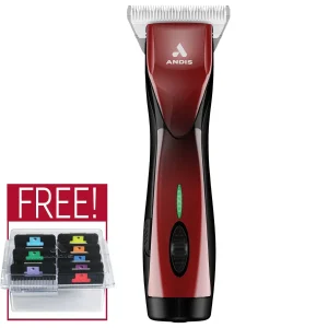 Andis Pulse ZR II Lithium-Ion Cordless Clipper Red With #30 Wide Blade