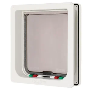 Ani Mate Dog Mate 4 Way Locking Door White/Clear 1ea/SMall Dog/Large Cat