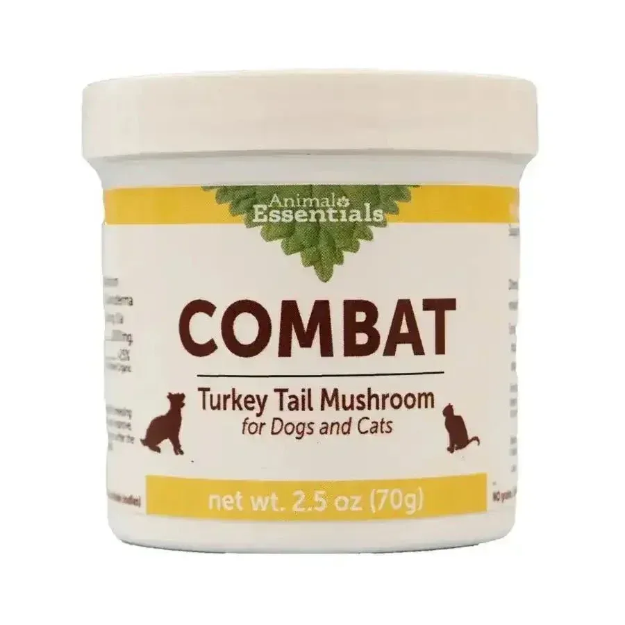 Animal Essentials Combat Turkey Tail Mushroom Cat & Dog Vitamin Supplement 70g