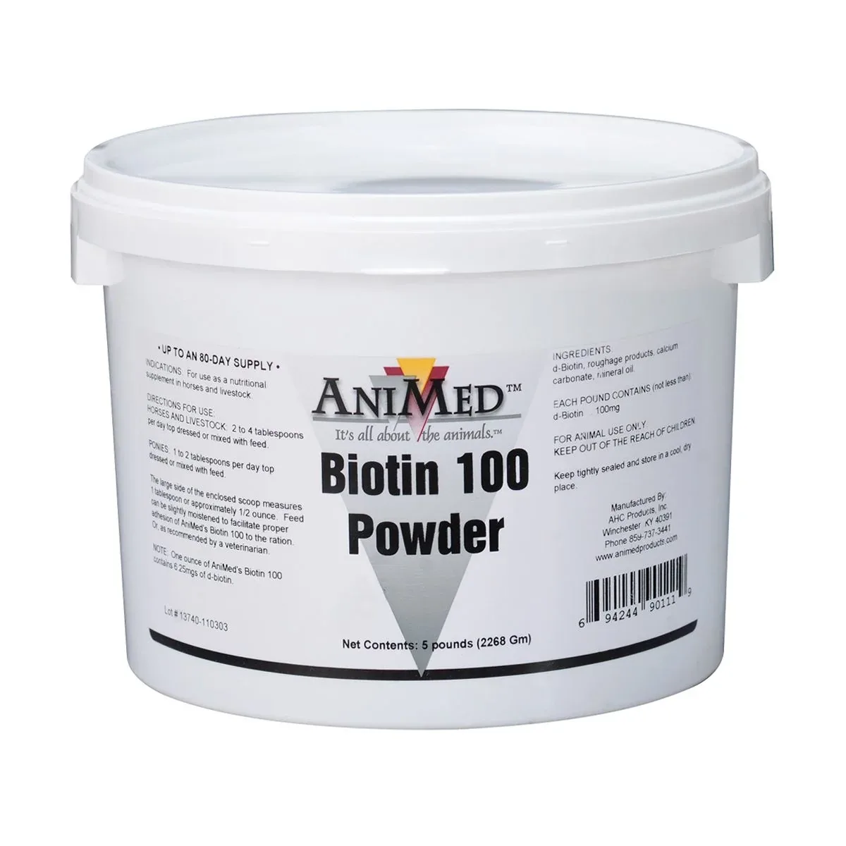 AniMed Biotin 100 Powder Supplement - Image 2