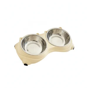 Anti Slip Base Double Cat Food Bowl