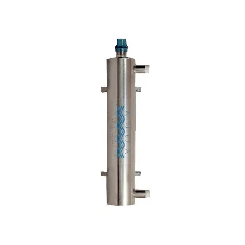 Aqua UV Stainless Steel 25 watt UV Sterilizer, 2" Outlets by Aqua Ultraviolet