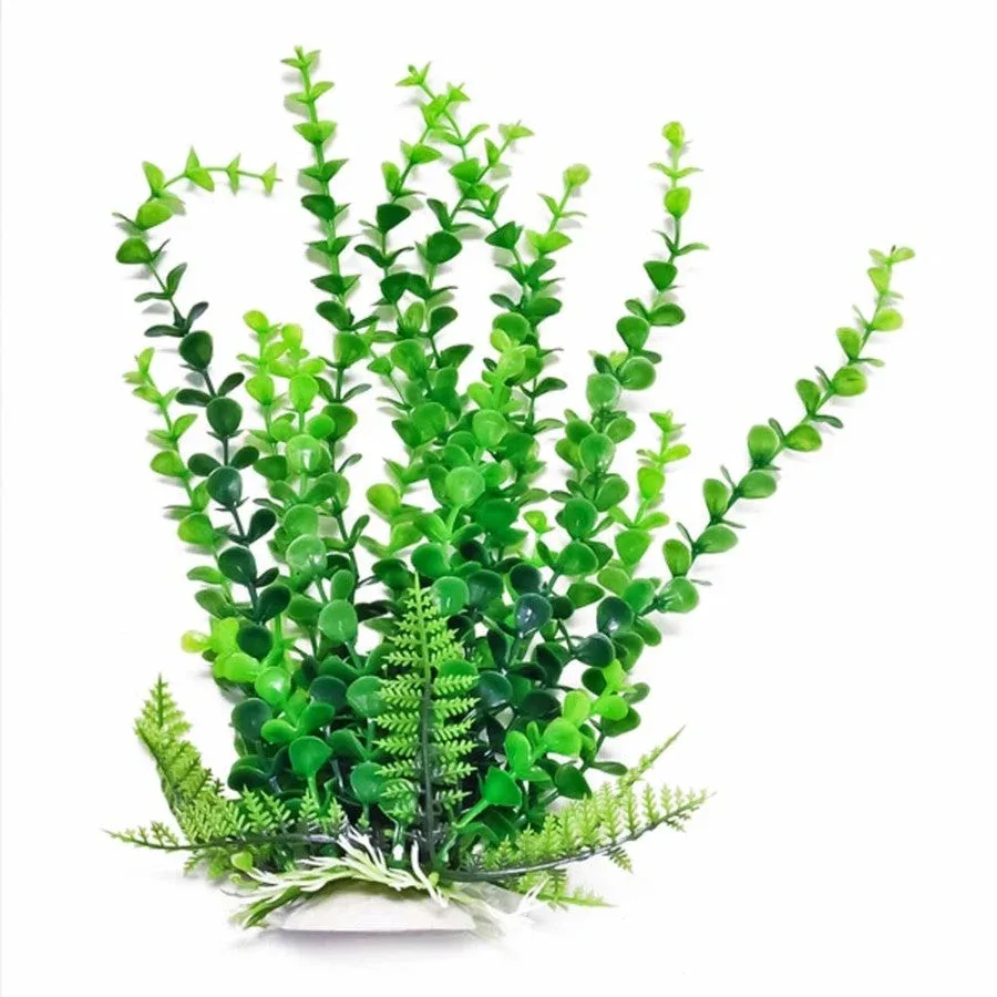 Aquatop Bacopa Aquarium Plant w/Weighted Base Green 12 in