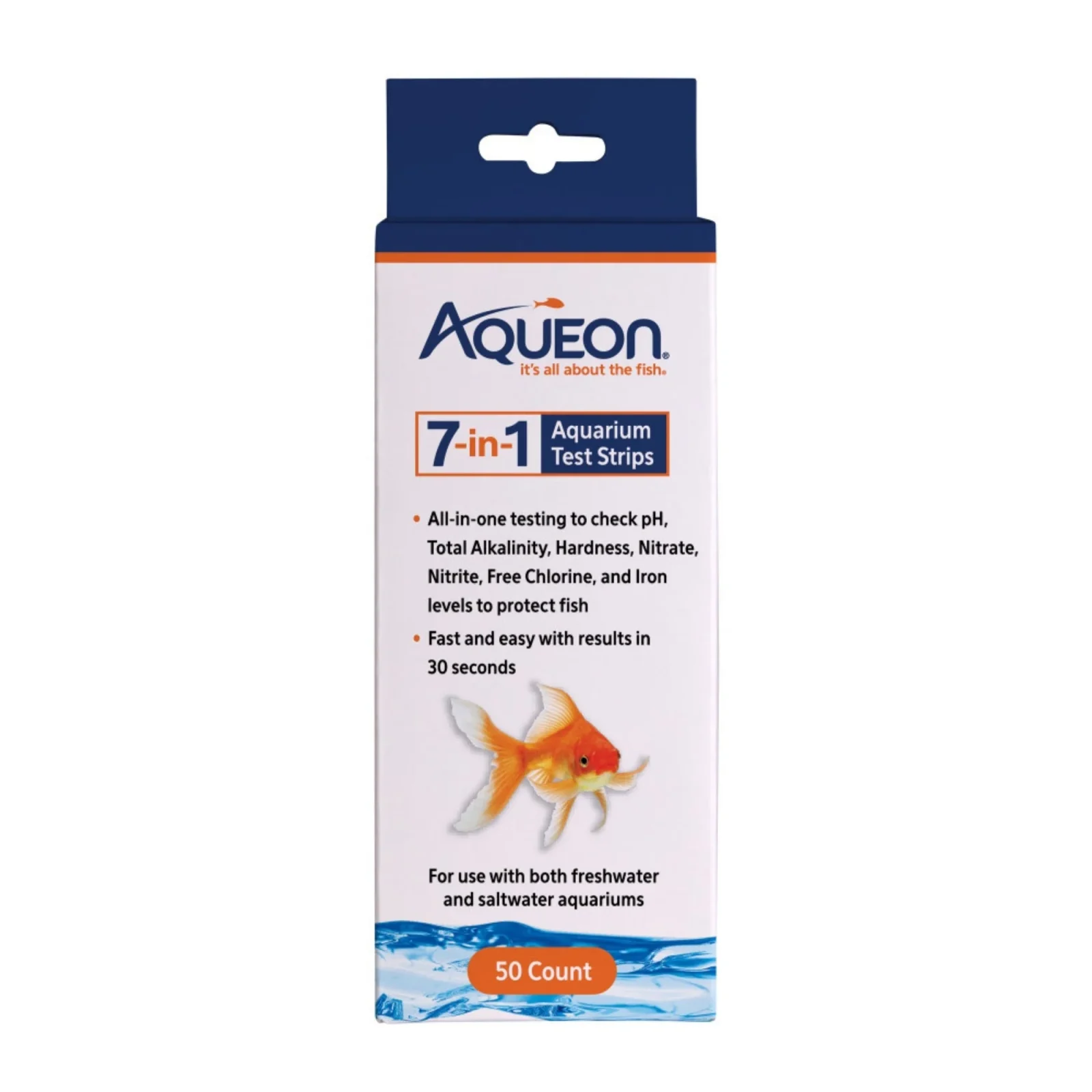 Aqueon 7in1 Aquarium Test Strips 1ea/50 ct