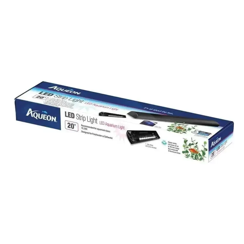 Aqueon LED Strip Light Fixture Black for Bright and Vibrant Aquariums