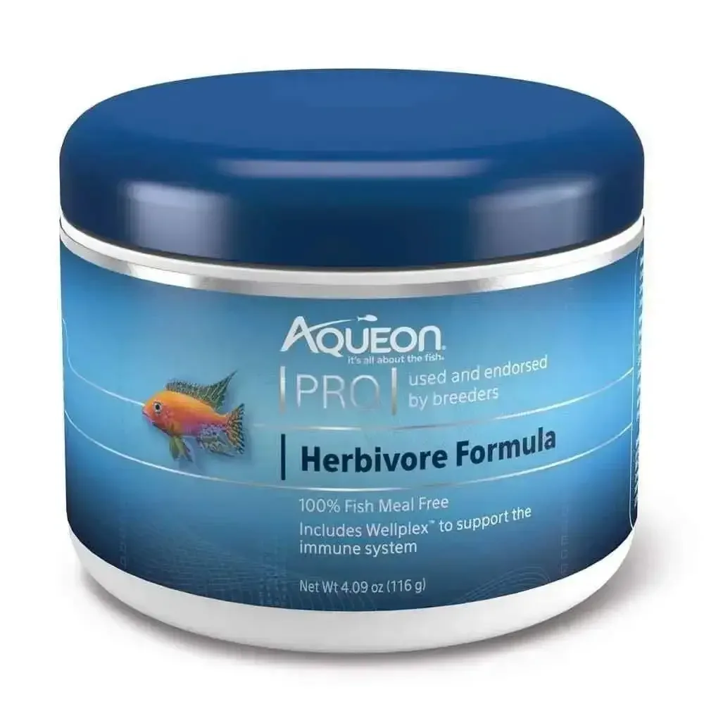 Aqueon Pro Herbivore Pellet Fish Food 4.6oz