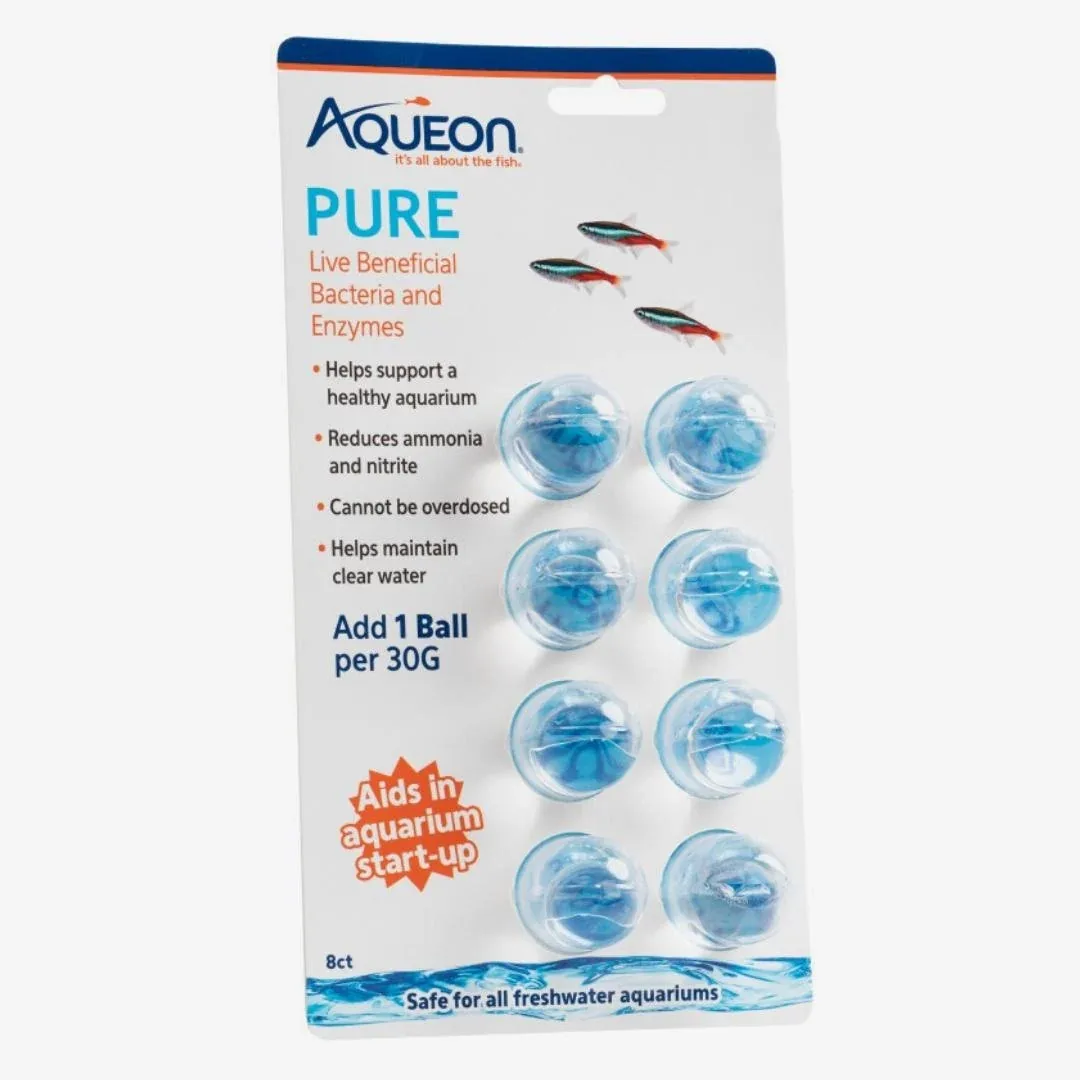 Aqueon PURE Live Beneficial Bacteria 8 Pack, 6ea/30 gal