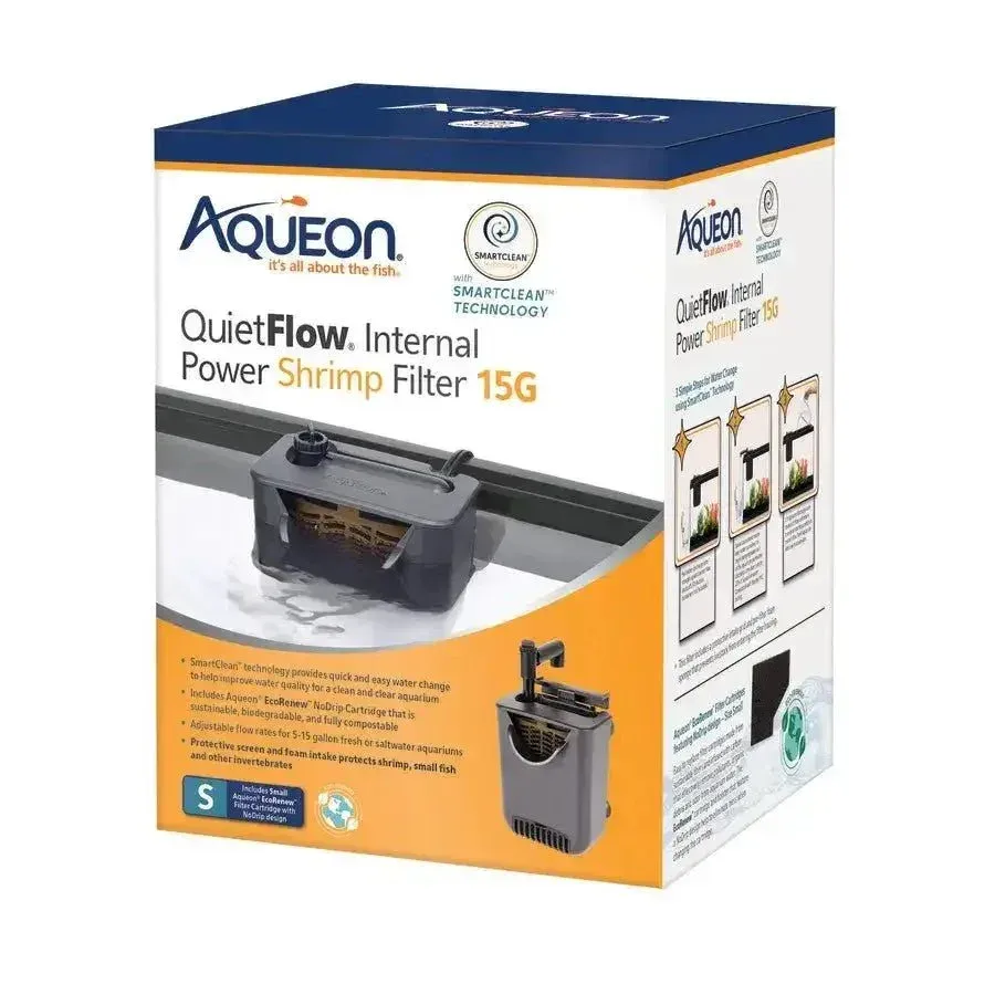 Aqueon QuietFlow SmartClean Internal Shrimp Filter