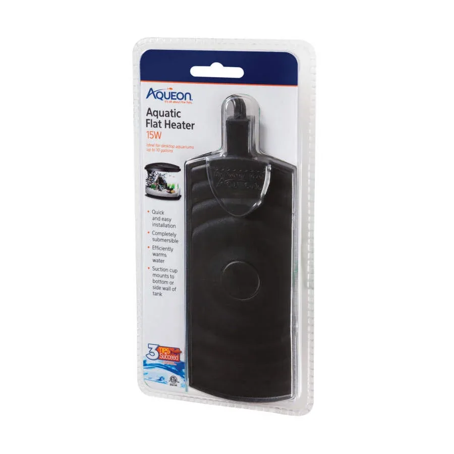 Aqueon Submersible Aquatic Flat Heater 1ea/15 W