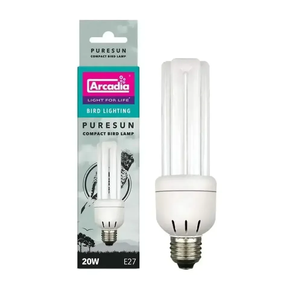 Arcadia 20w CFL PURE SUN Bird Bulb NEW 110v USA Model