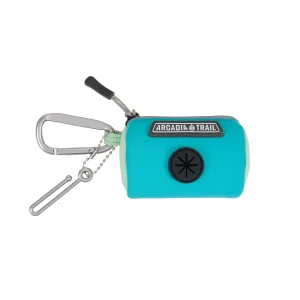 Arcadia Trail® Dog Poop Bag Dispenser - Teal & Mint - Includes 15 Poop Bags