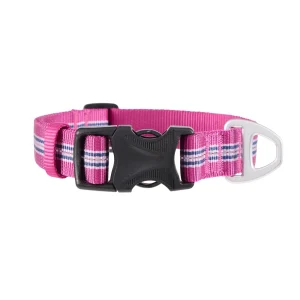 Arcadia Trail® Lightweight Dog Collar, Stripe, Ultra Reflective Material for Nighttime Visibility