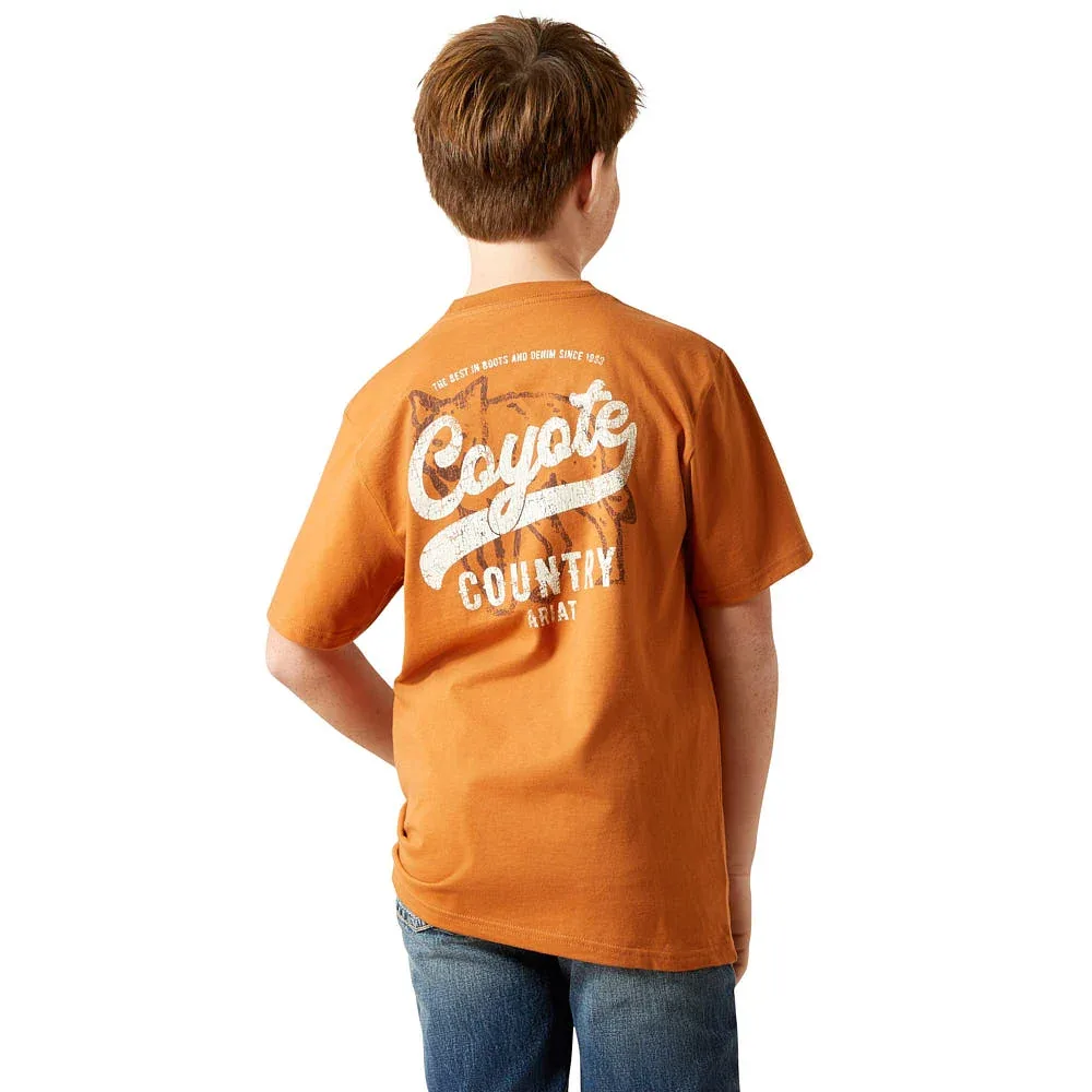 Ariat Boy's Adobe Coyote Country Tee Shirt - Image 2